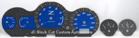 Nissan 350Z Carbon Fiber Design and Blue Gauge Face
